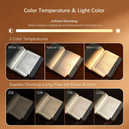 Choudao 2-in-1 Dimmable LED Book and Night Light